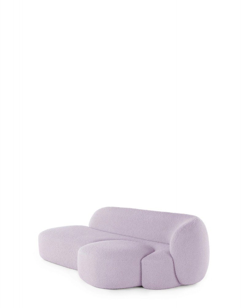 Диван Aaland с правым подлокотником (сирень) 240х136см, высота подлокотника 73 см, в ткани gorgone