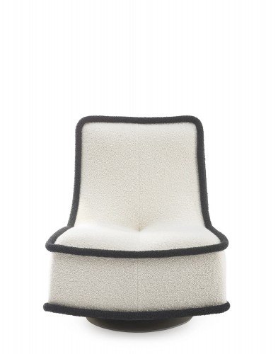 Кресло Bonheur du jour (белый/антрацитовый) букле