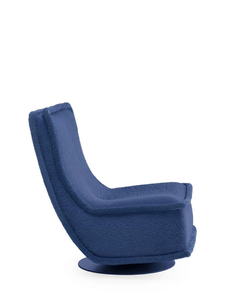 Кресло Bonheur du jour (синее) букле