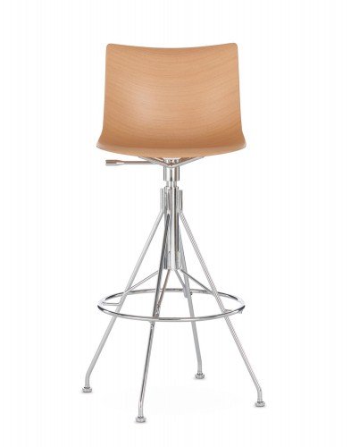 Стул барный C.Koya (светлое дерево/хром) 65см Стул барный C.Koya (светлое дерево/хром) 65см