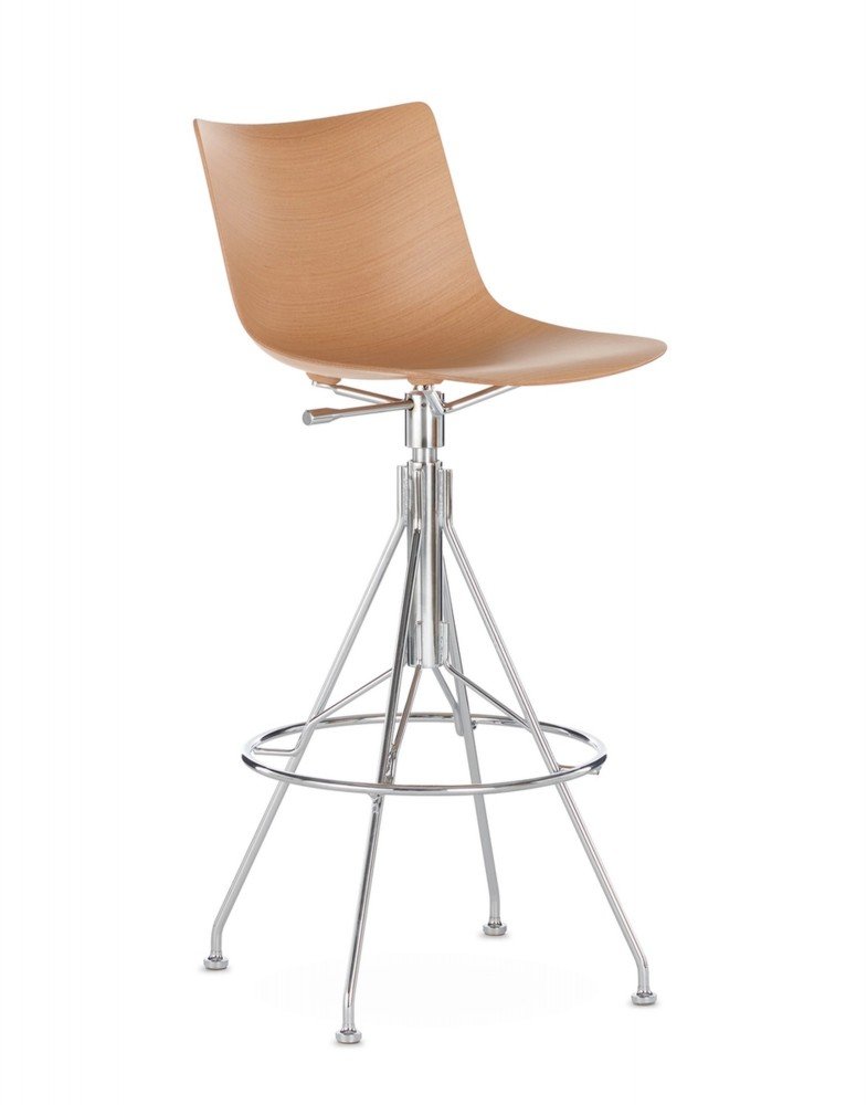 Стул барный C.Koya (светлое дерево/хром) 65см Стул барный C.Koya (светлое дерево/хром) 65см