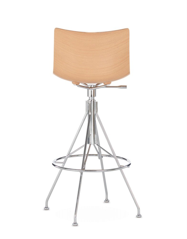 Стул барный C.Koya (светлое дерево/хром) 65см Стул барный C.Koya (светлое дерево/хром) 65см