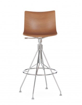 Стул барный C.Koya (темное дерево/хром) 65см Стул барный C.Koya (темное дерево/хром) 65см