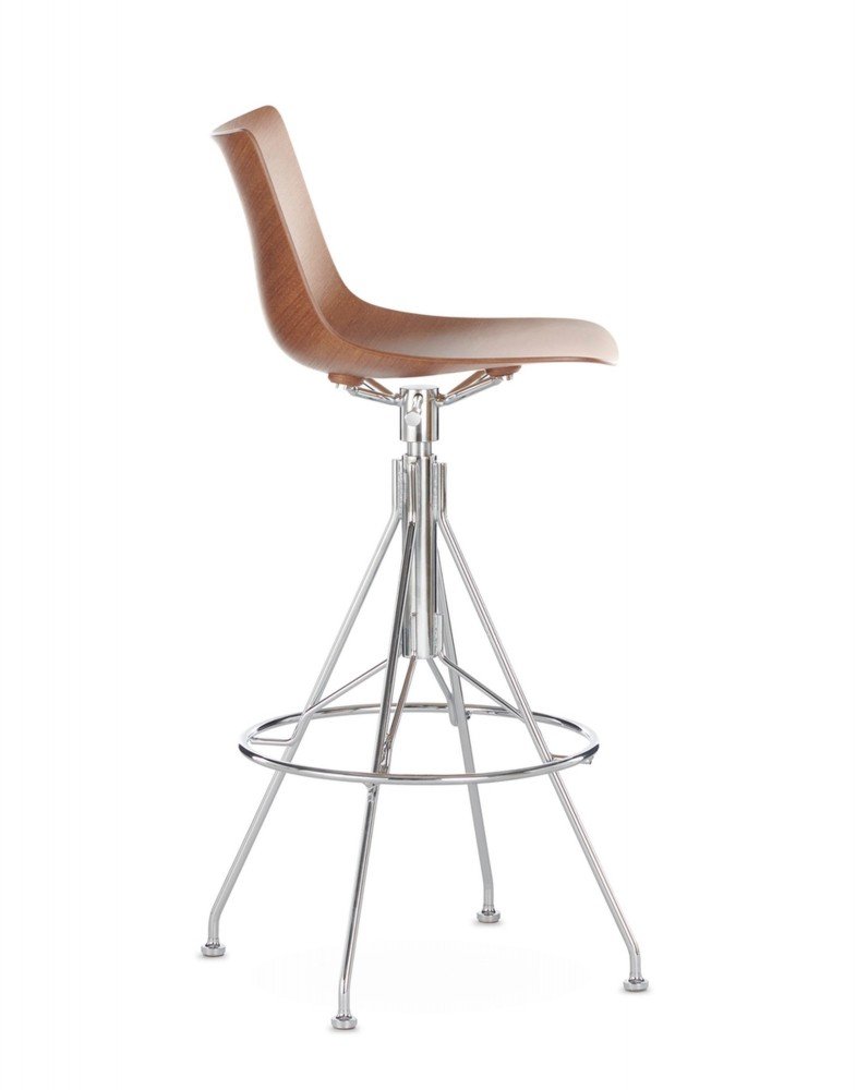 Стул барный C.Koya (темное дерево/хром) 65см Стул барный C.Koya (темное дерево/хром) 65см