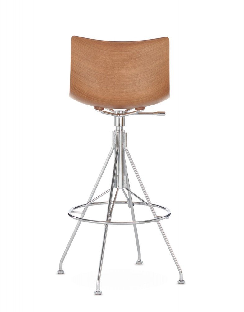 Стул барный C.Koya (темное дерево/хром) 65см Стул барный C.Koya (темное дерево/хром) 65см