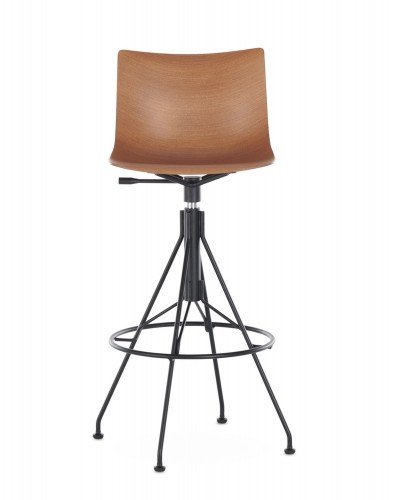 Стул барный C.Koya (темное дерево/черный) 65см Стул барный C.Koya (темное дерево/черный) 65см