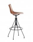 Стул барный C.Koya (темное дерево/черный) 65см