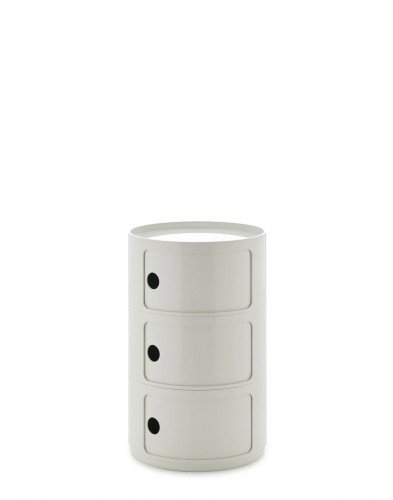 Контейнер Componibili (белый) большой  высота 69,5см, диаметр 42см