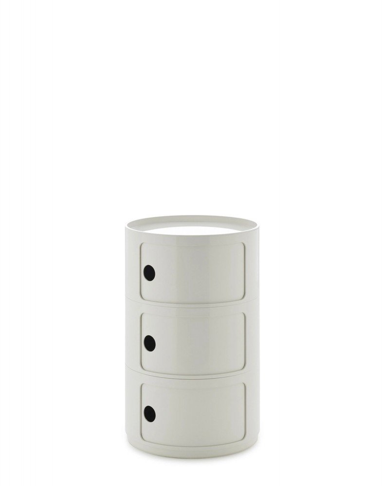 Контейнер Componibili (белый) большой  высота 69,5см, диаметр 42см