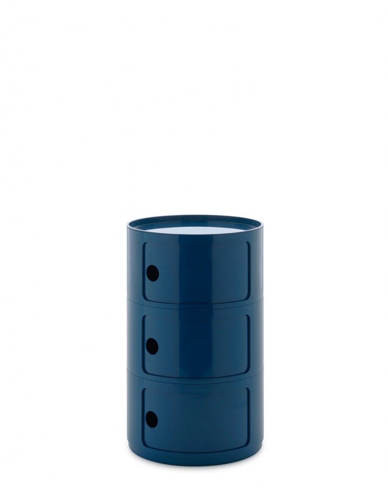 Контейнер Componibili (синий) большой  высота 69,5см, диаметр 42см