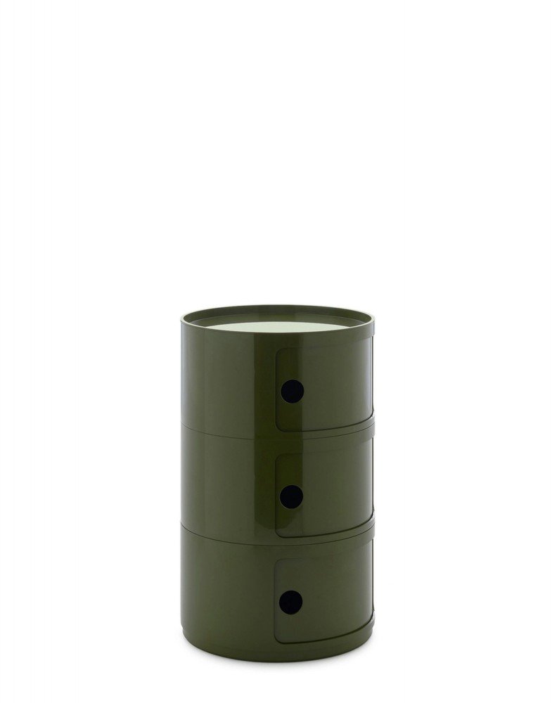 Контейнер Componibili (зеленый) большой  высота 69,5см, диаметр 42см