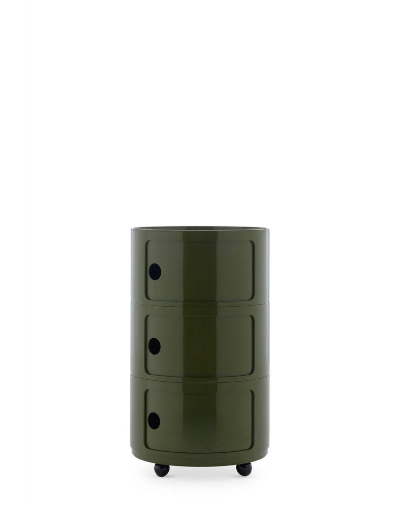 Контейнер Componibili (зеленый) большой  высота 69,5см, диаметр 42см