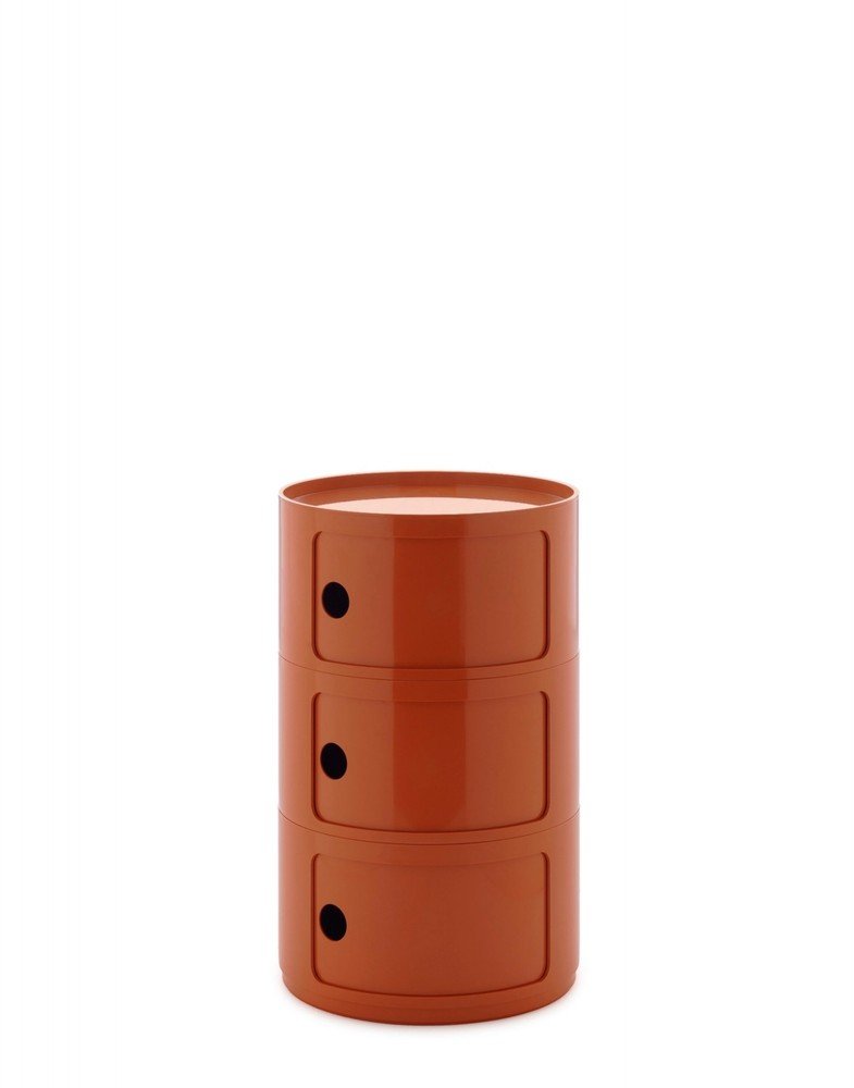 Контейнер Componibili (оранжевый) большой  высота 69,5см, диаметр 42см