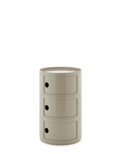 Контейнер Componibili (серый) большой  высота 69,5см, диаметр 42см