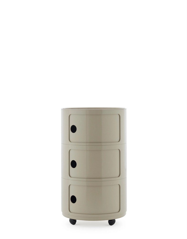 Контейнер Componibili (серый) большой  высота 69,5см, диаметр 42см