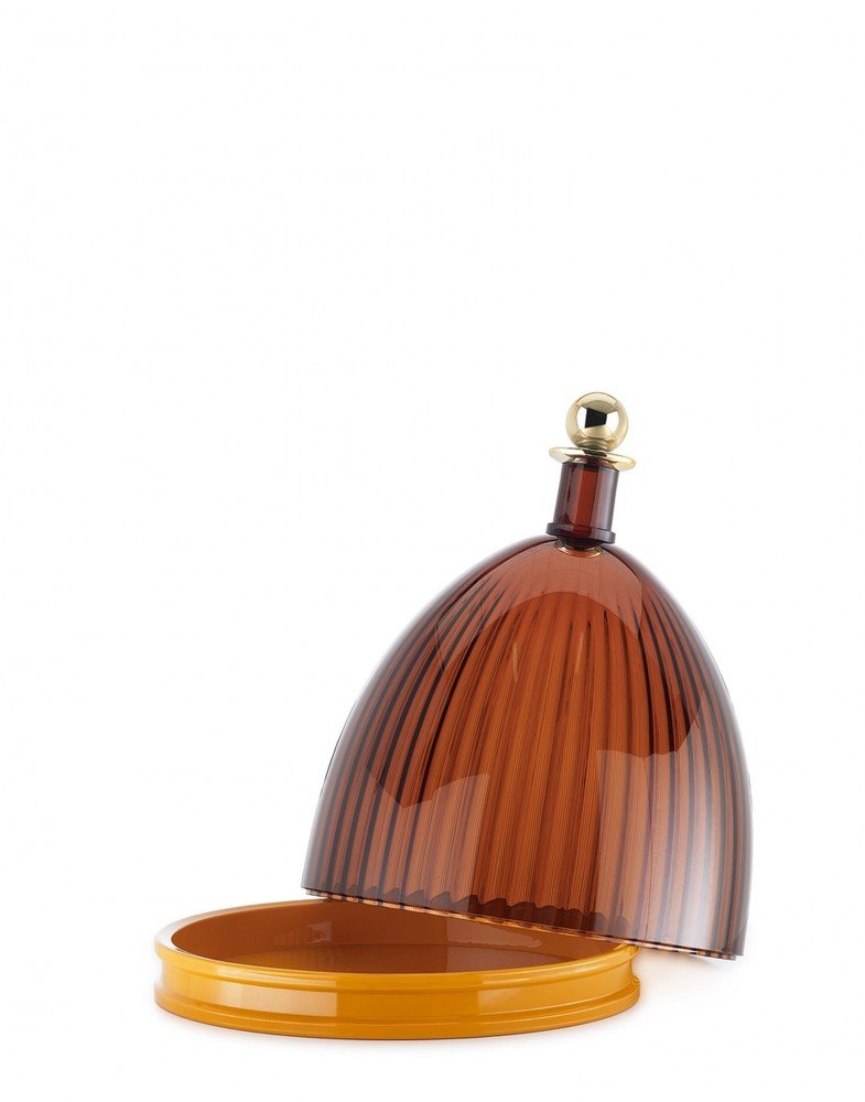 Контейнер с крышкой La coupole (горчичный) 