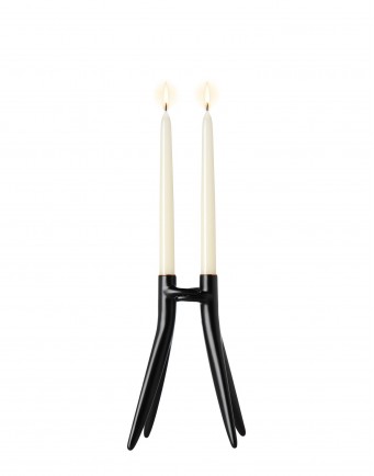 Подсвечник Abbracciaio (черный)