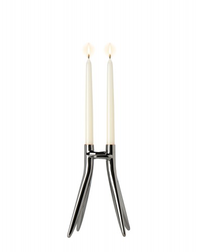 Подсвечник Abbracciaio (серый)