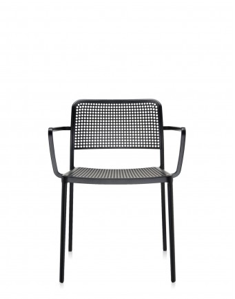 Стул Audrey с подлокотниками (серый/черный)