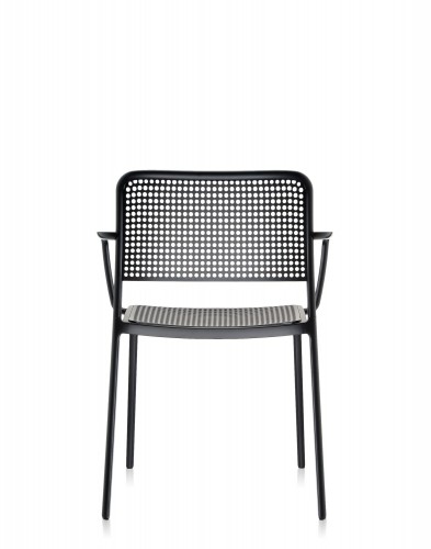 Стул Audrey с подлокотниками (серый/черный) Стул Audrey с подлокотниками (серый/черный)