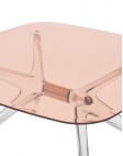 Стол журнальный Blast (розовый/бронзовый) 80см