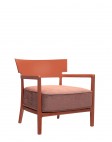 Кресло Cara (оранжевое/коричневое)
