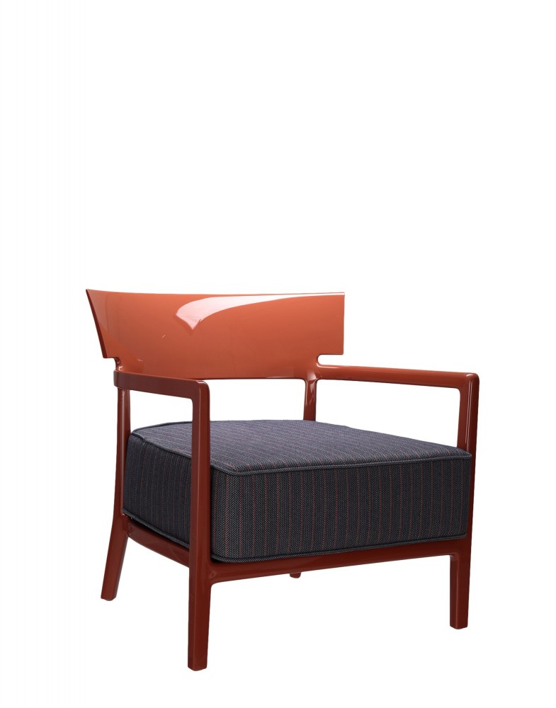 Кресло Cara (оранжевое/серое)