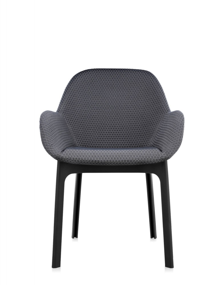 Кресло Clap (черное) тисненая ткань