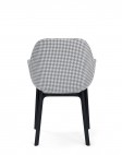 Кресло Clap (черное/серое) тисненая ткань