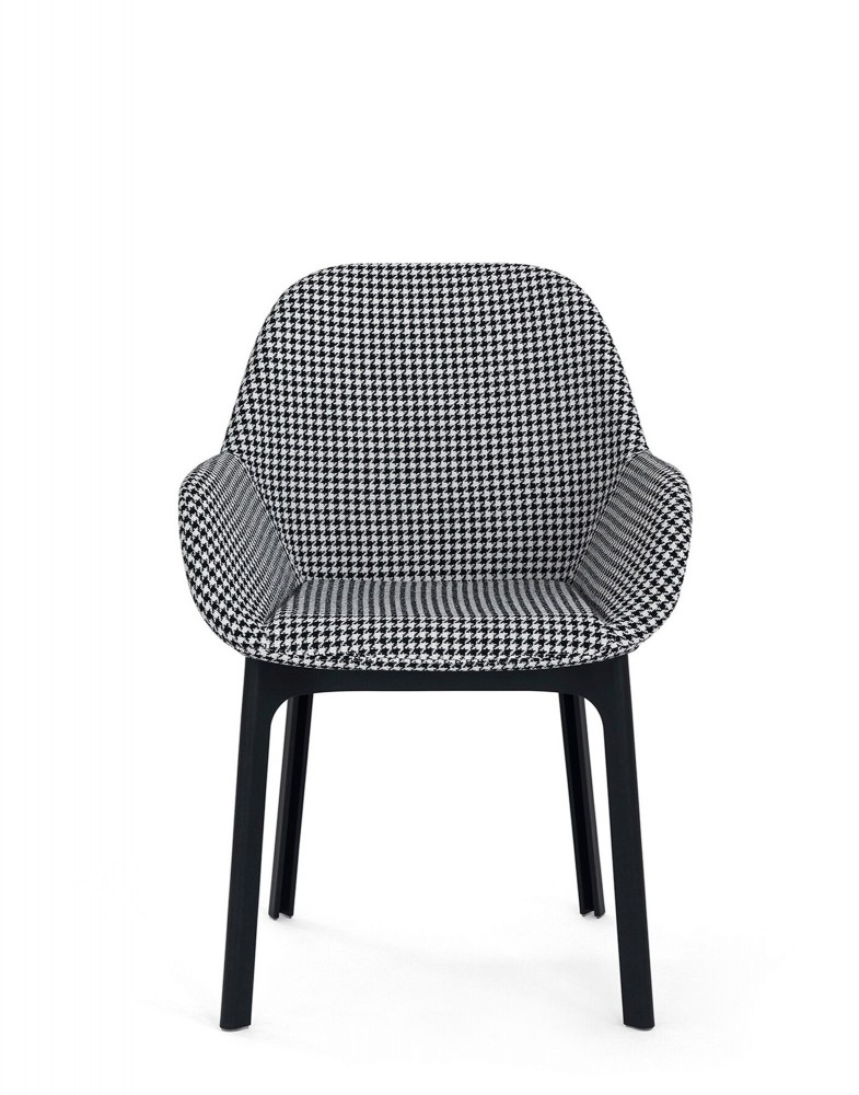 Кресло Clap (черное) тисненая ткань