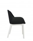 Кресло Clap (белое/черное) эко-кожа