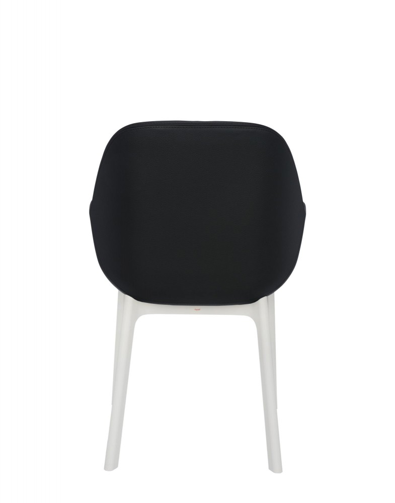 Кресло Clap (белое/черное) эко-кожа