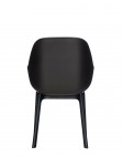 Кресло Clap (черное/коричневое) эко-кожа