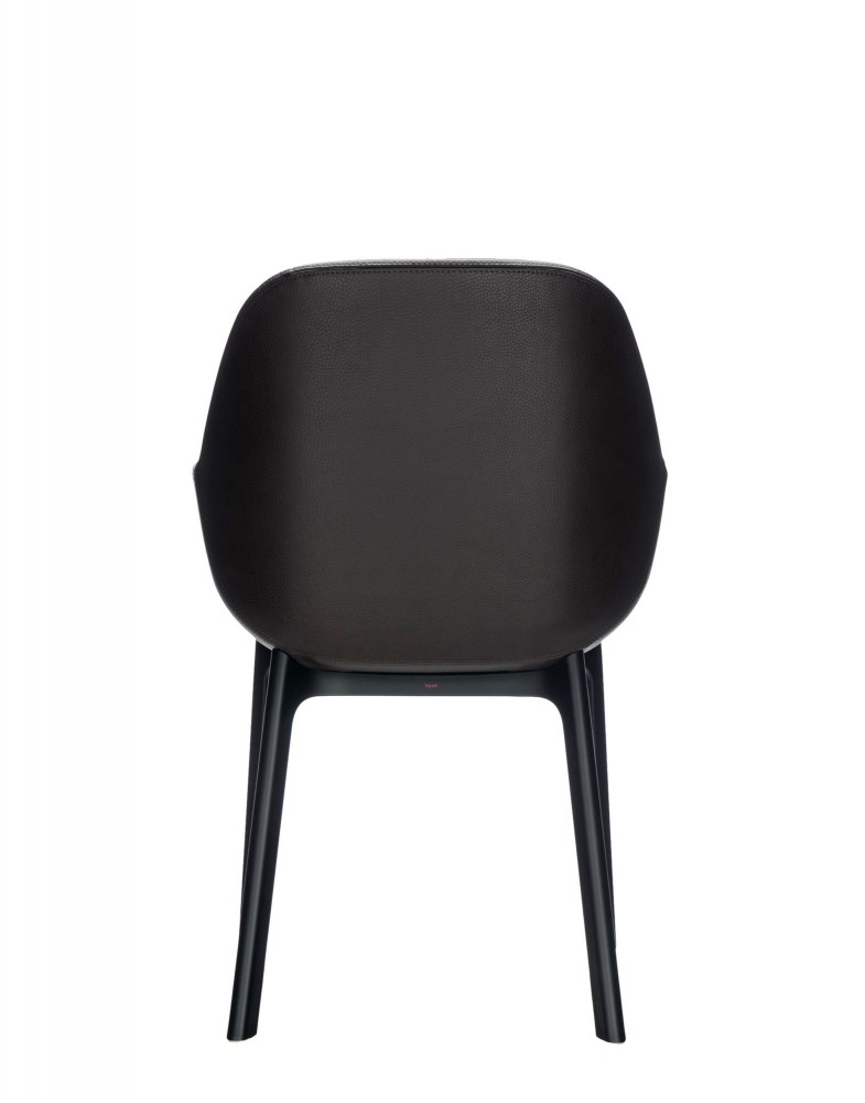 Кресло Clap (черное/коричневое) эко-кожа