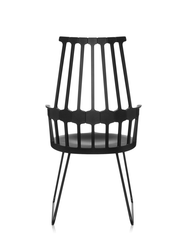 Кресло Comback (черное) на салазках