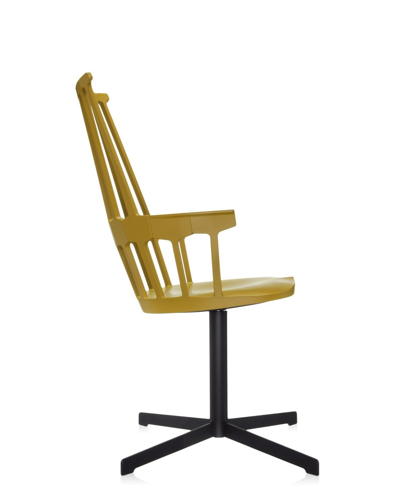 Кресло Comback (желтое) вращающееся