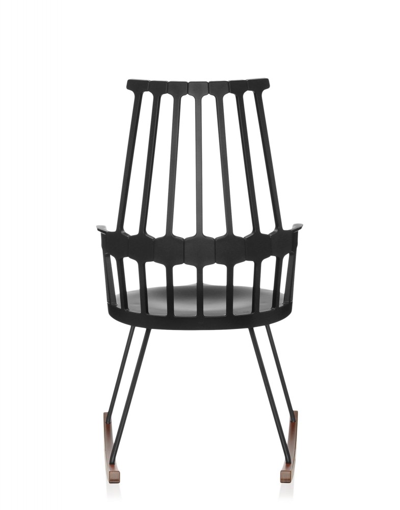 Кресло-качалка Comback (черное/дубовое)