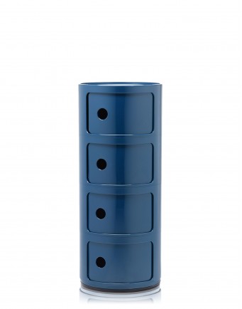 Контейнер Componibili (синий) высота 77см, диаметр 32см