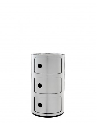 Контейнер Componibili (хромированный) высота 58,5см, диаметр 32см