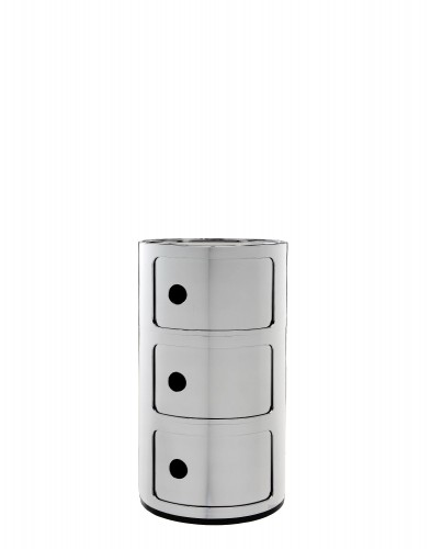 Контейнер Componibili (хромированный) высота 58,5см, диаметр 32см