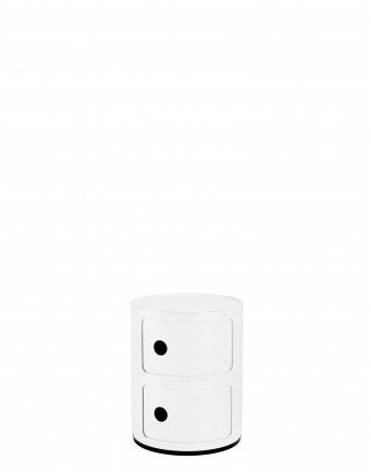 Контейнер Componibili (белый) матовый высота 40см, диаметр 32см