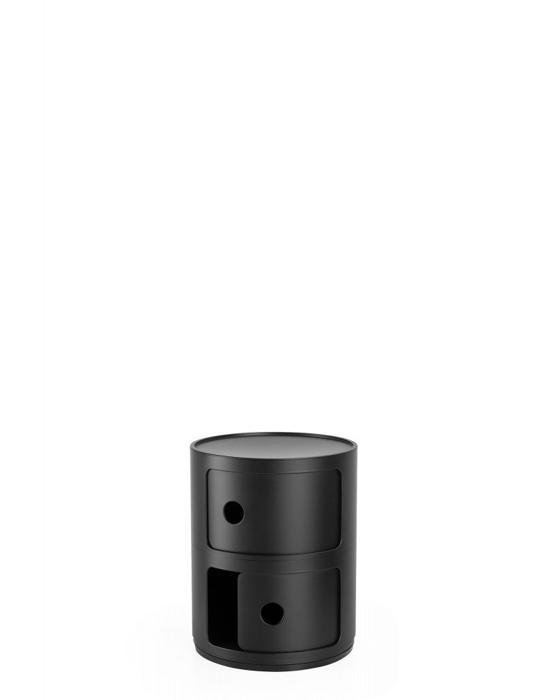 Контейнер Componibili (черный) матовый высота 40см, диаметр 32см