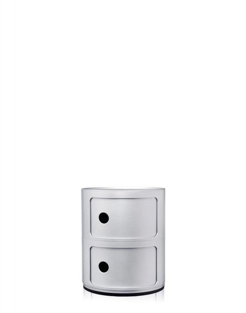 Контейнер Componibili (серебряный) высота 40см, диаметр 32см Контейнер Componibili (серебряный) высота 40см, диаметр 32см