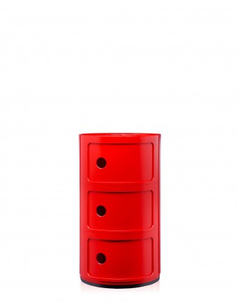 Контейнер Componibili (красный) высота 58,5см, диаметр 32см