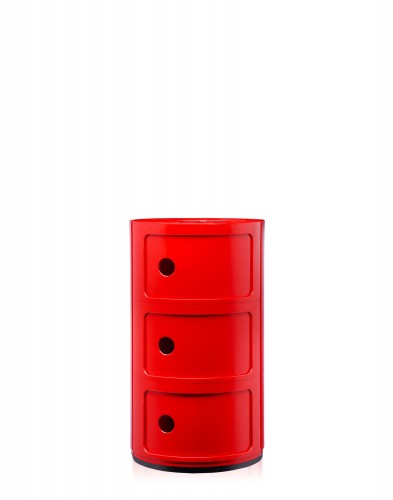 Контейнер Componibili (красный) высота 58,5см, диаметр 32см