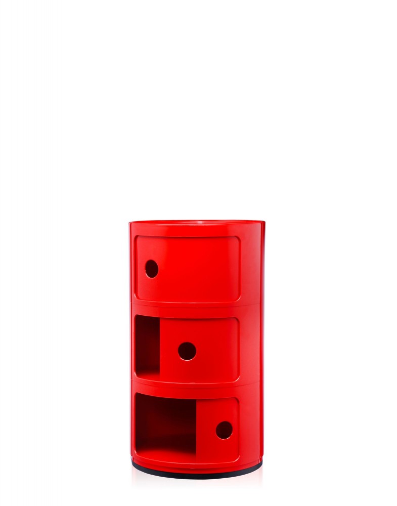 Контейнер Componibili (красный) высота 58,5см, диаметр 32см