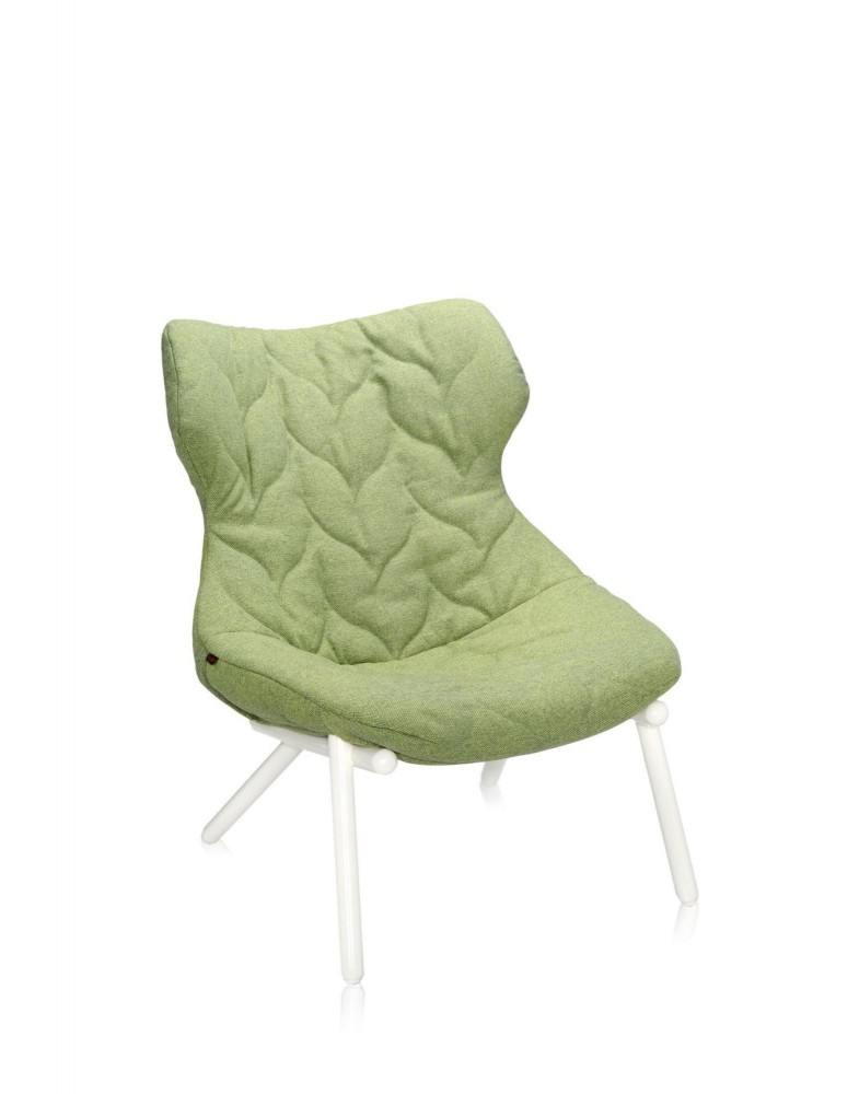 Кресло Foliage (зеленое/белое)