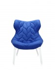 Кресло Foliage (голубое/белое)
