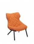 Кресло Foliage (оранжевое/черное)