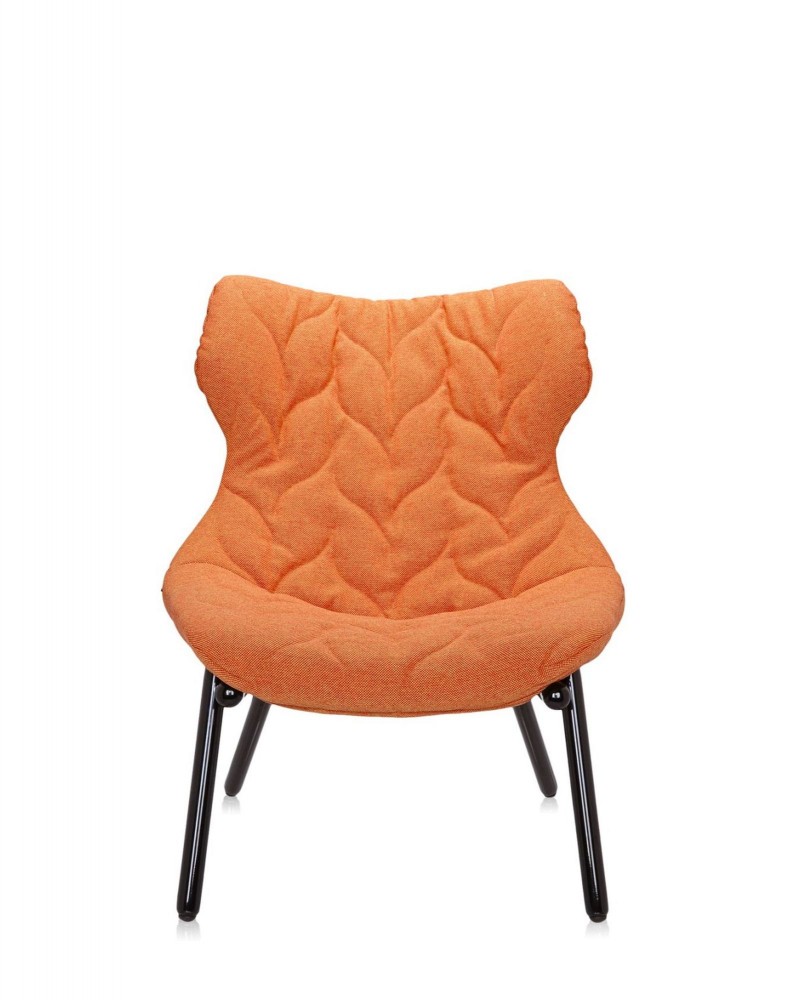Кресло Foliage (оранжевое/черное)